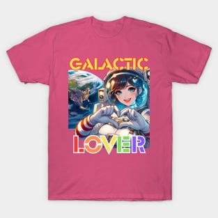 Kawaii, Anime Girl, Galactic Love  | Catsie Cat T-Shirt